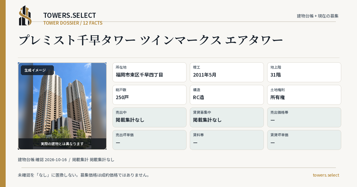 12 Data Cards for PUREMISUTOCHIHAYA TOWER TWIN MAKUSU EA TOWER