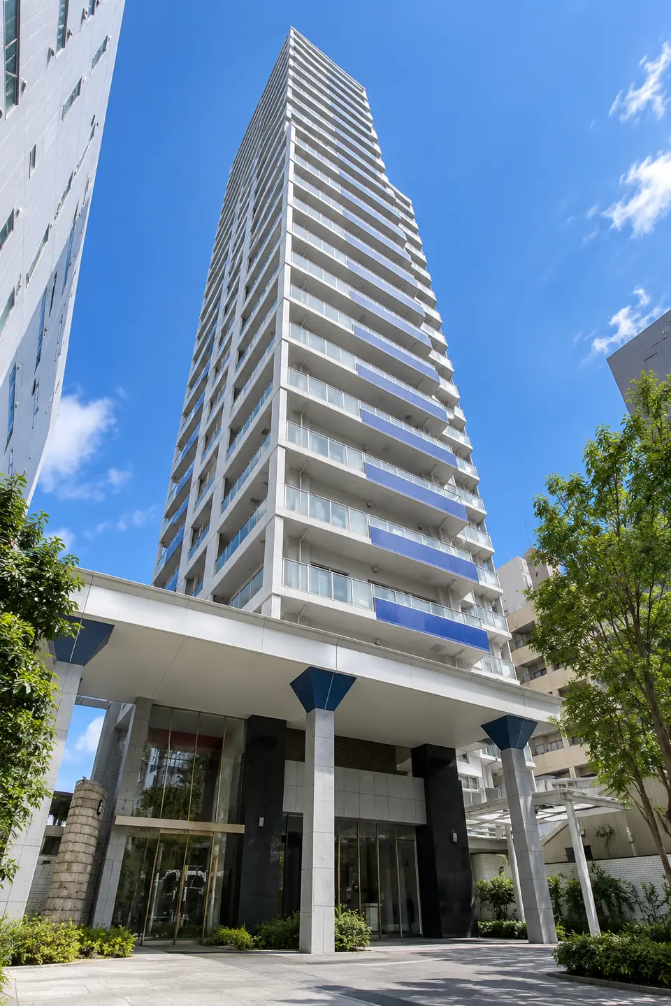 Generated illustration (not the actual building) of GRAND ALTO TENJIN TOWER