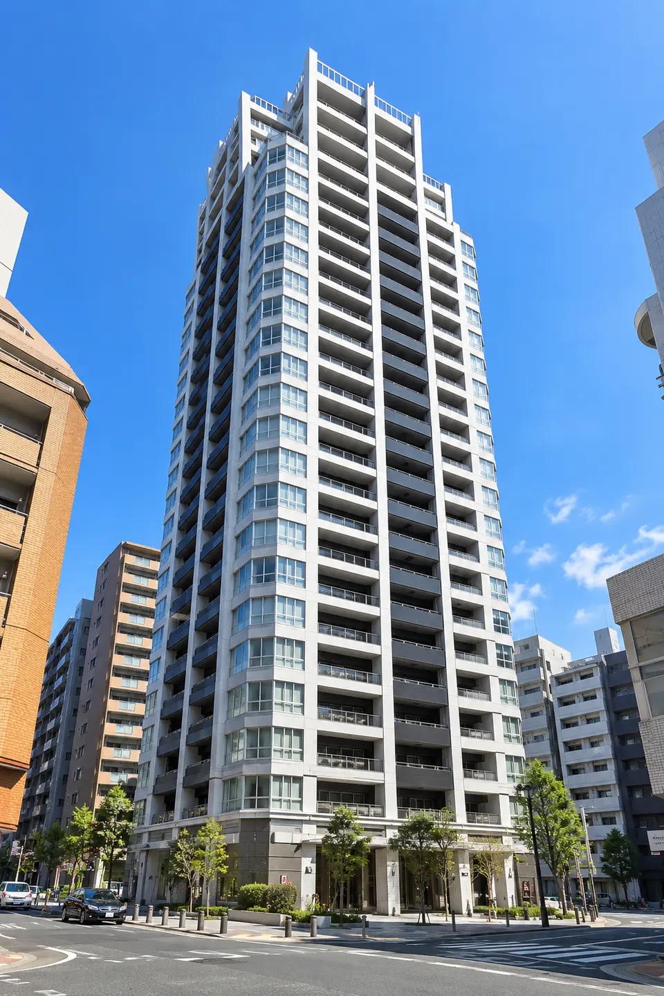 Generated illustration (not the actual building) of KDX RESIDENCE OHORIHABA VIEW TOWER