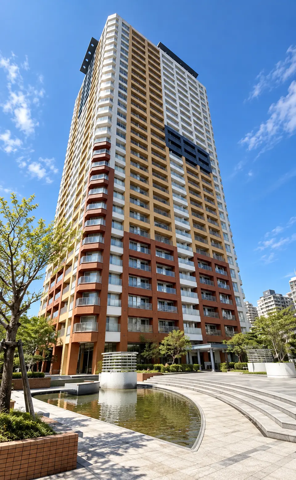 Generated image of MOMOCHI TOWER (differs from the actual building)