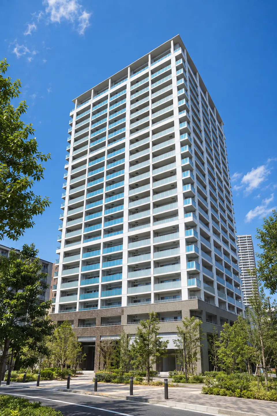 Generated illustration (not the actual building) of BRILLIA MUSASHIKOSUGI