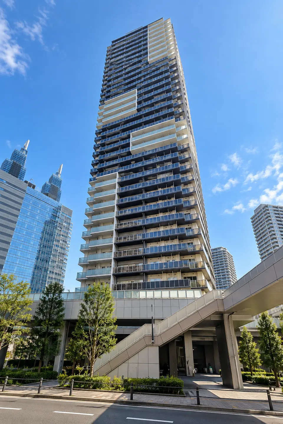Generated illustration (not the actual building) of BRILLIA TOWER KAWASAKI