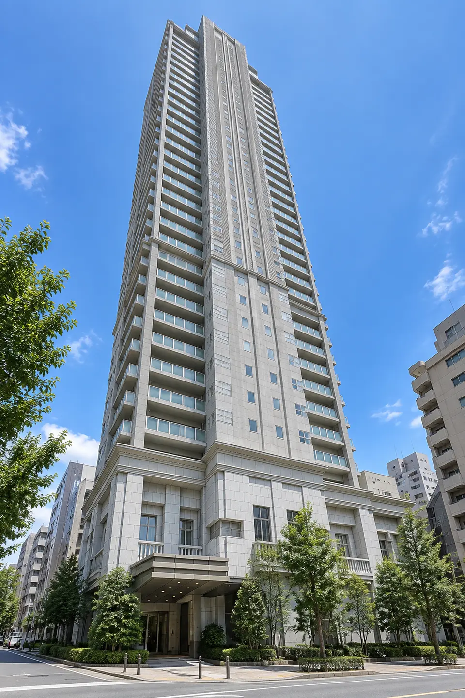 Generated illustration (not the actual building) of LIONS TOWER KOBEMOTOMACHI