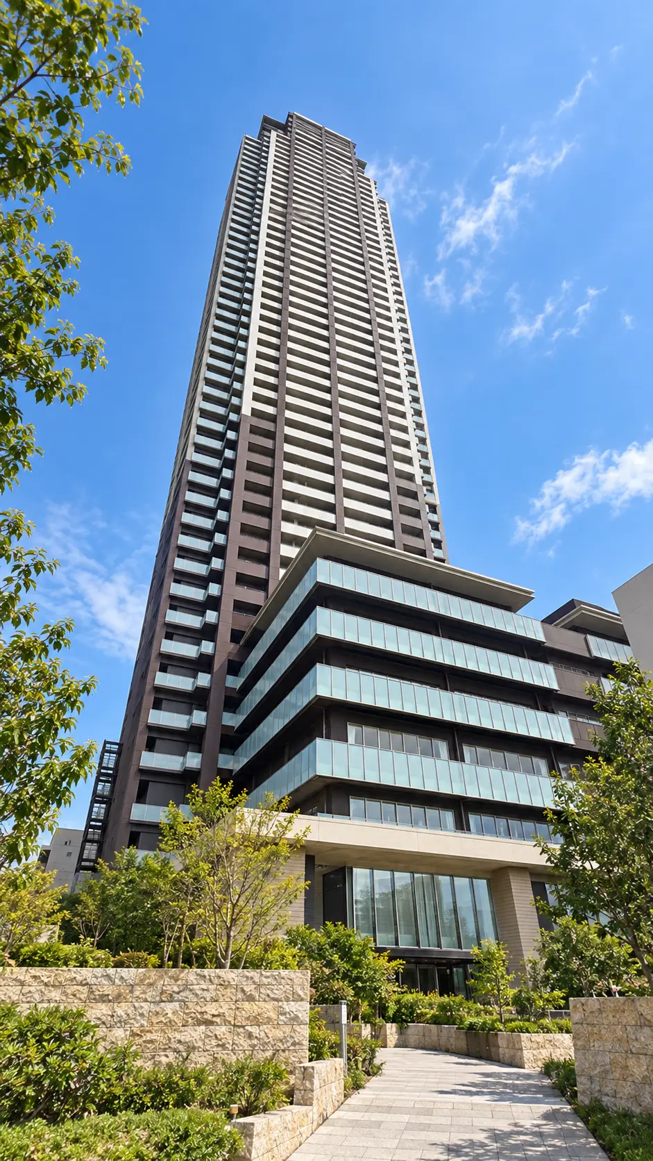 Generated illustration (not the actual building) of MIKAGE TOWER RESIDENCE