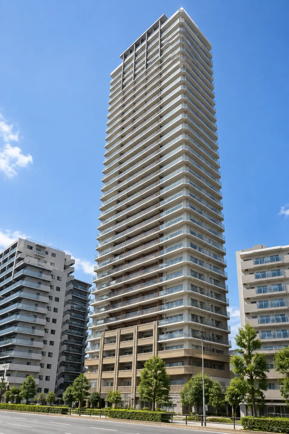 Generated image of SUMAKOSUTO TOWER (differs from the actual building)