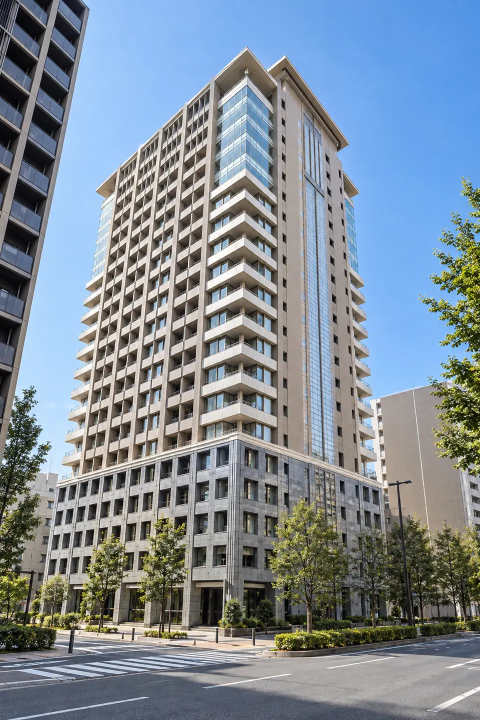 Generated illustration (not the actual building) of LIONS TOWER AOI