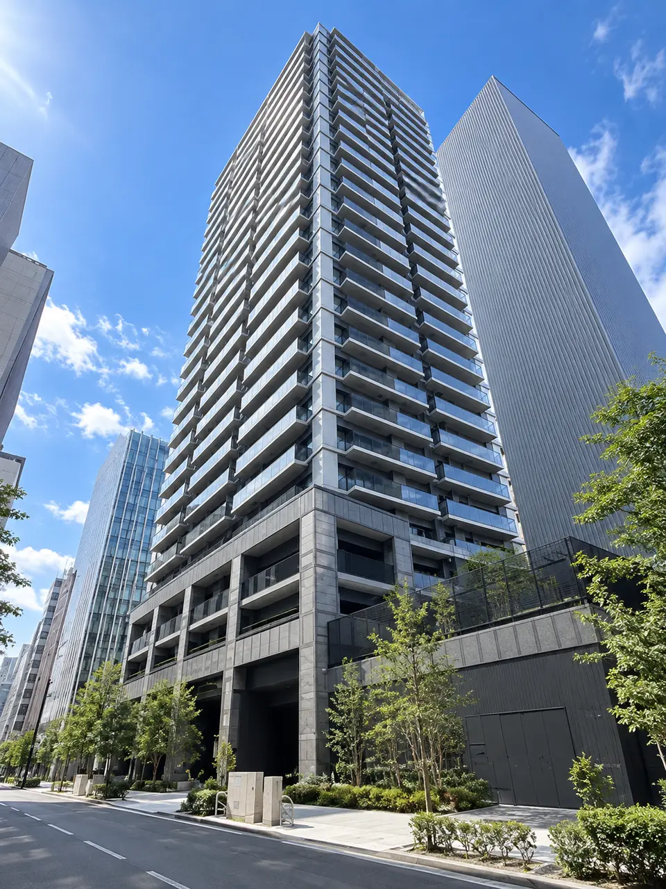 Generated illustration (not the actual building) of THE FINE TOWER HISAYAODORI