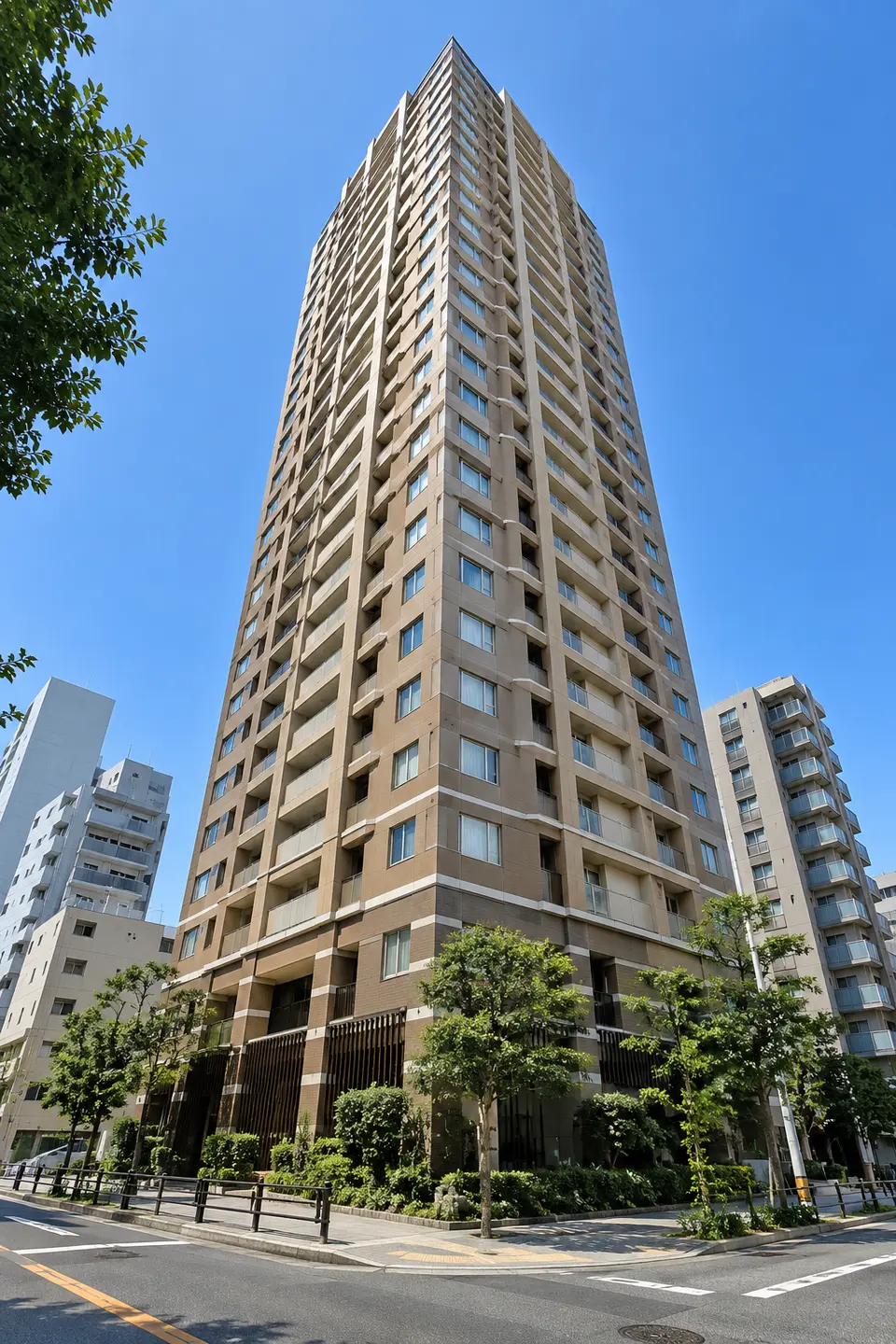 Generated illustration (not the actual building) of D GURANSE UEMACHIDAIHAI RESIDENCE
