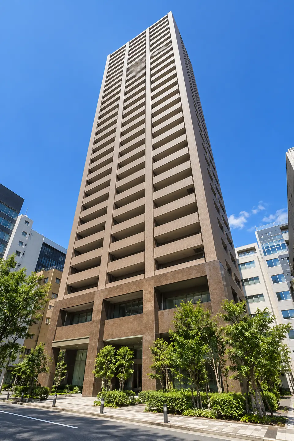 Generated illustration (not the actual building) of RIGARU TOWER OSAKA AWAJIMACHI