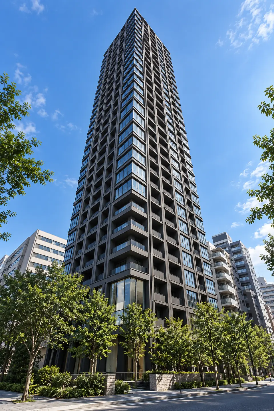 Generated illustration (not the actual building) of THE FINE TOWER OTEMAE