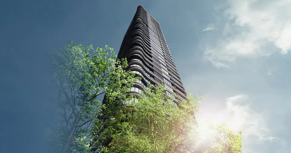 Architectural rendering of BRANZ TOWER OSAKAUMEDA