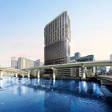 Architectural rendering of PARK TOWER OSAKADOJIMAHAMA