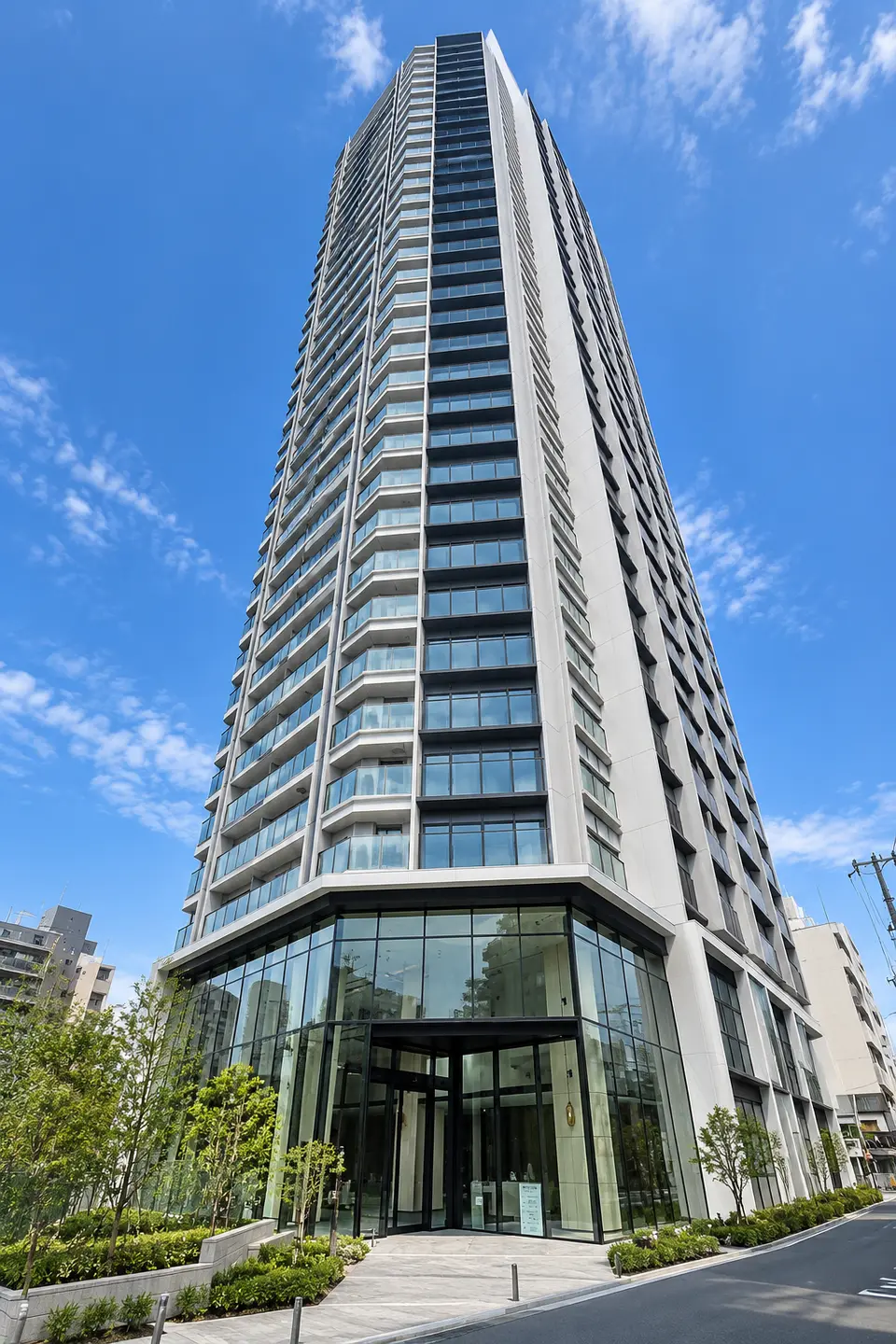 Generated illustration (not the actual building) of THE FINE TOWER WEST KOSUTO