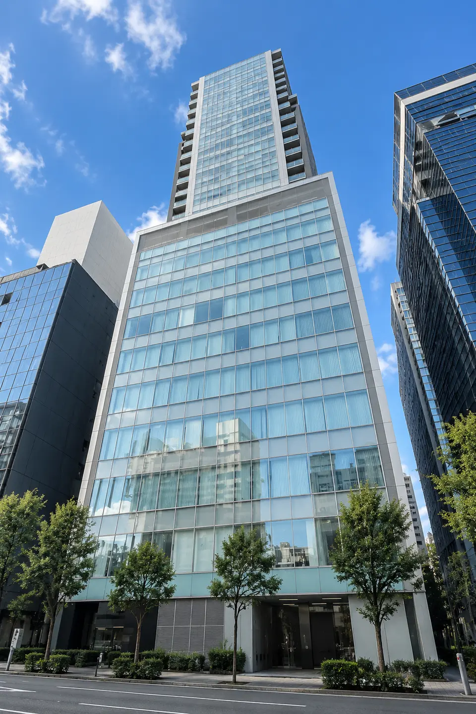 Generated illustration (not the actual building) of ASUTERIOKITAHORIE THE METORO TOWER