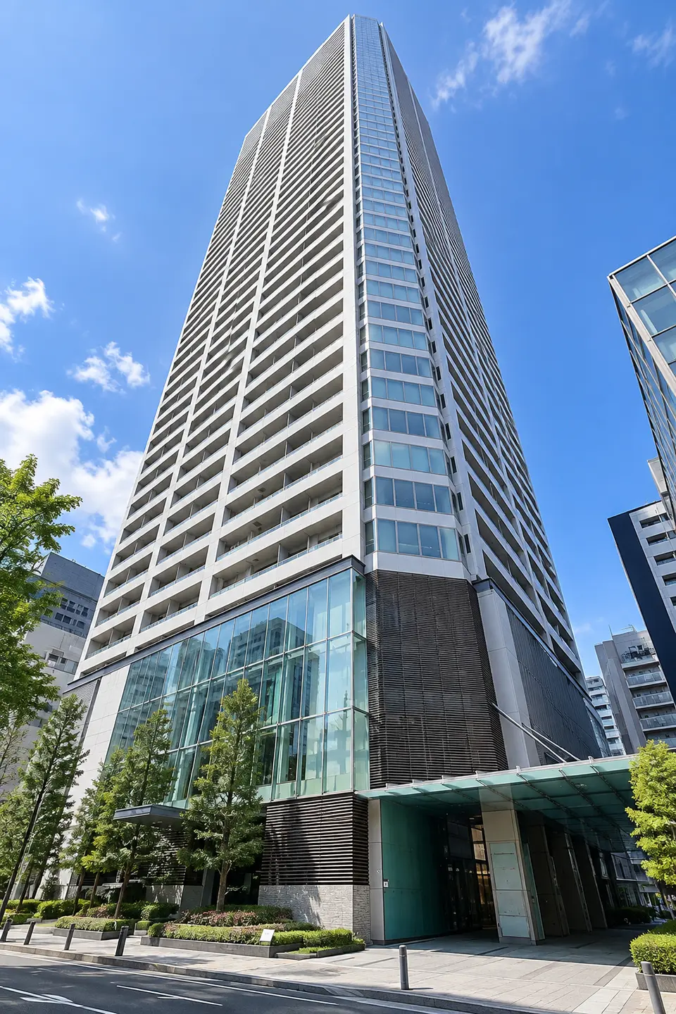 大阪ひびきの街 ザ・サンクタスタワーのイメージ画像（生成。実際の建物とは異なります）