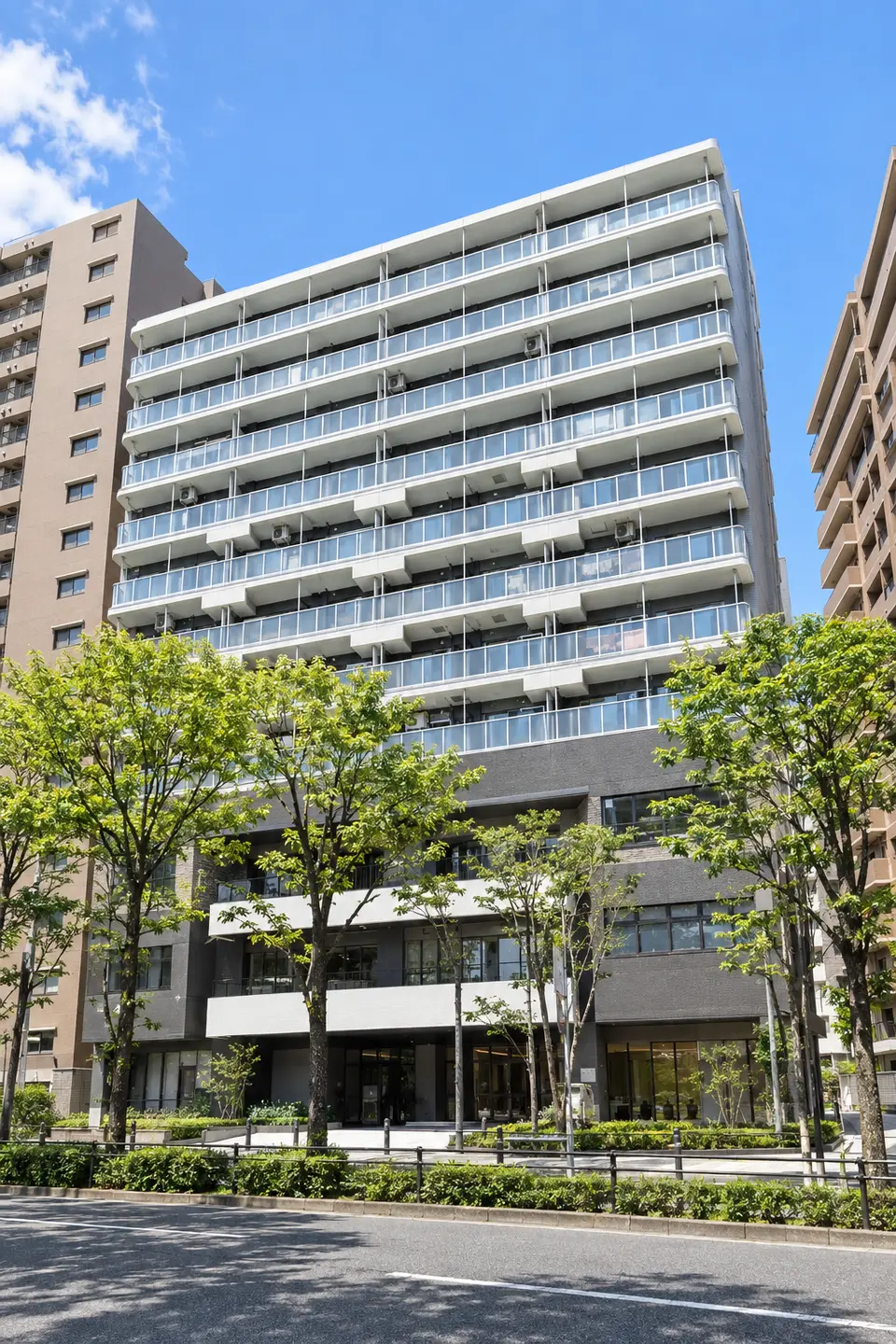 Generated illustration (not the actual building) of LAUREL TOWER YUHIGAOKA WEST RESIDENCE