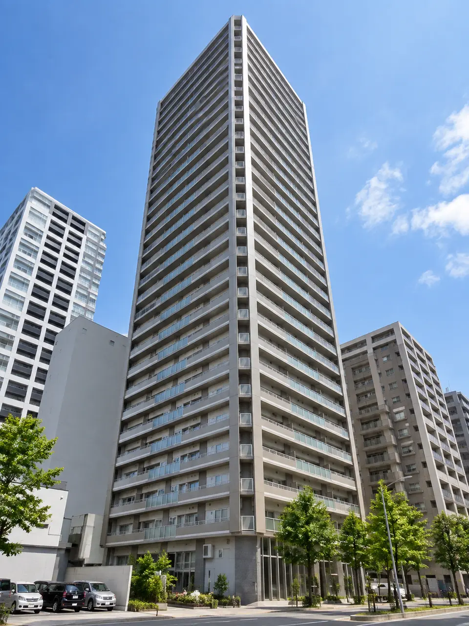 Generated illustration (not the actual building) of BIGGU TOWER MINAMI 3 JO