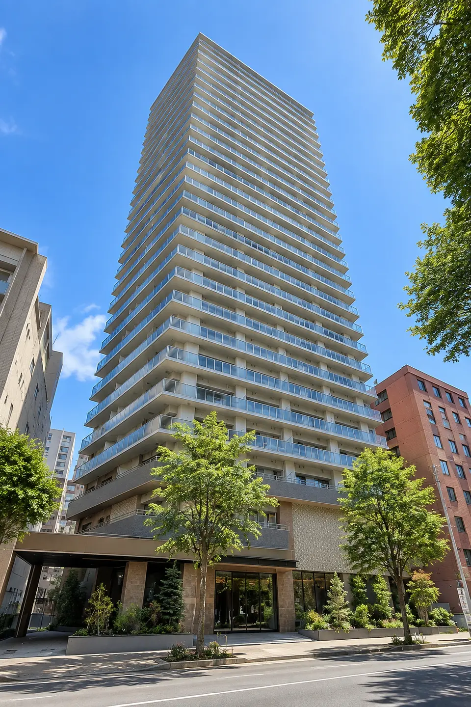 ブランズタワー札幌大通公園のイメージ画像（生成。実際の建物とは異なります）