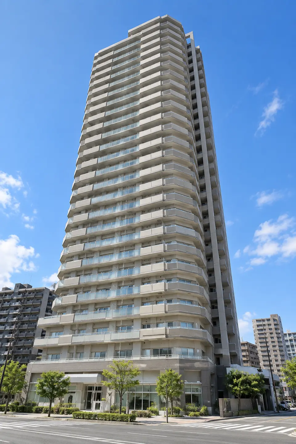 Generated illustration (not the actual building) of LIONS MANSION SAPPORO SKY TOWER