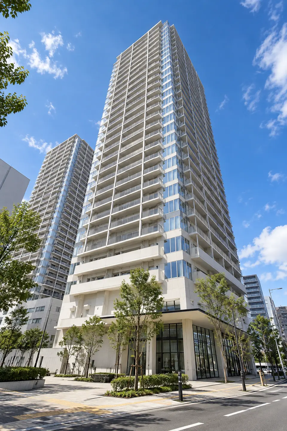 Generated illustration (not the actual building) of THE SAPPORO TOWERS EAST TOWER