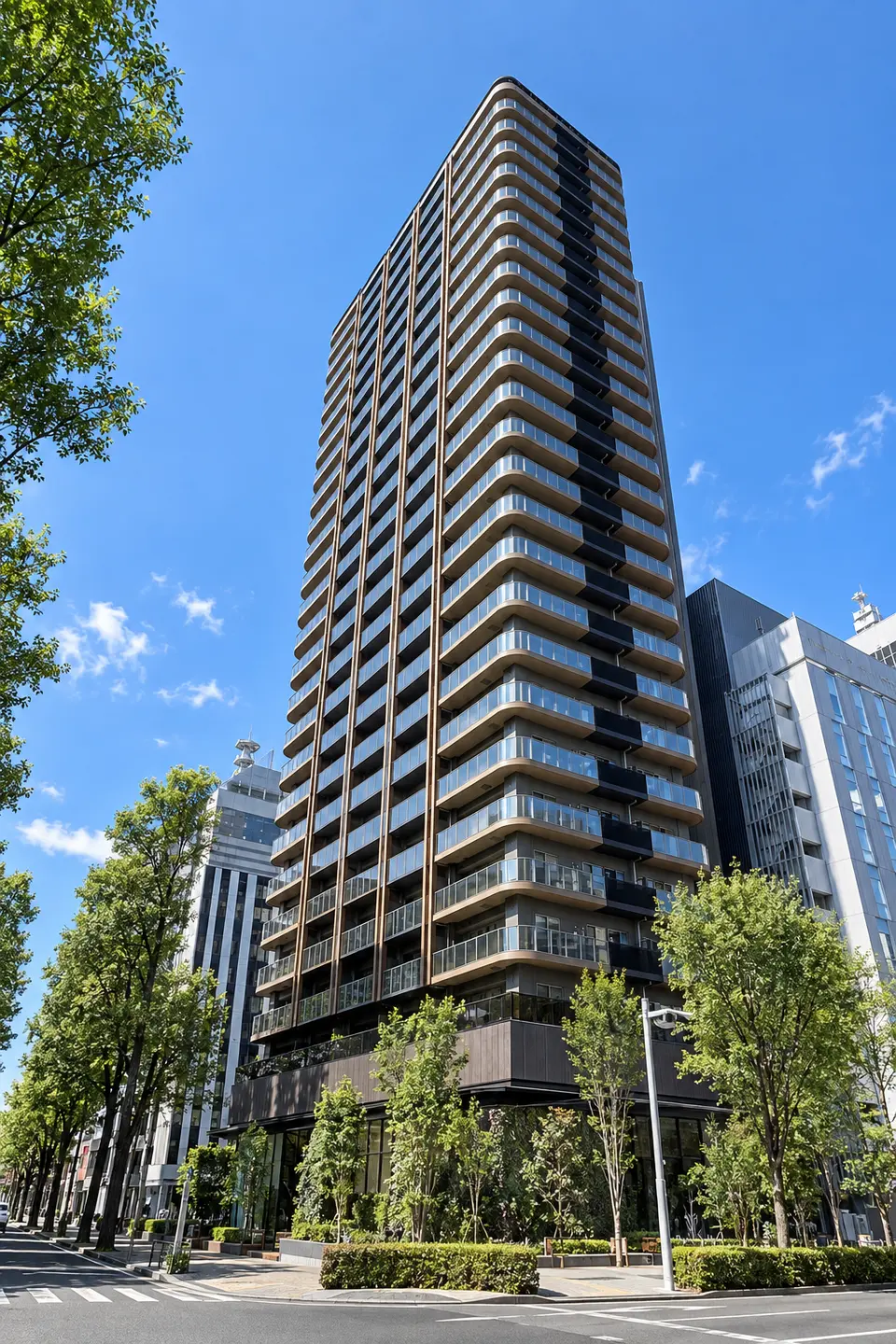 Generated illustration (not the actual building) of PARK HOMES SENDAICHUO
