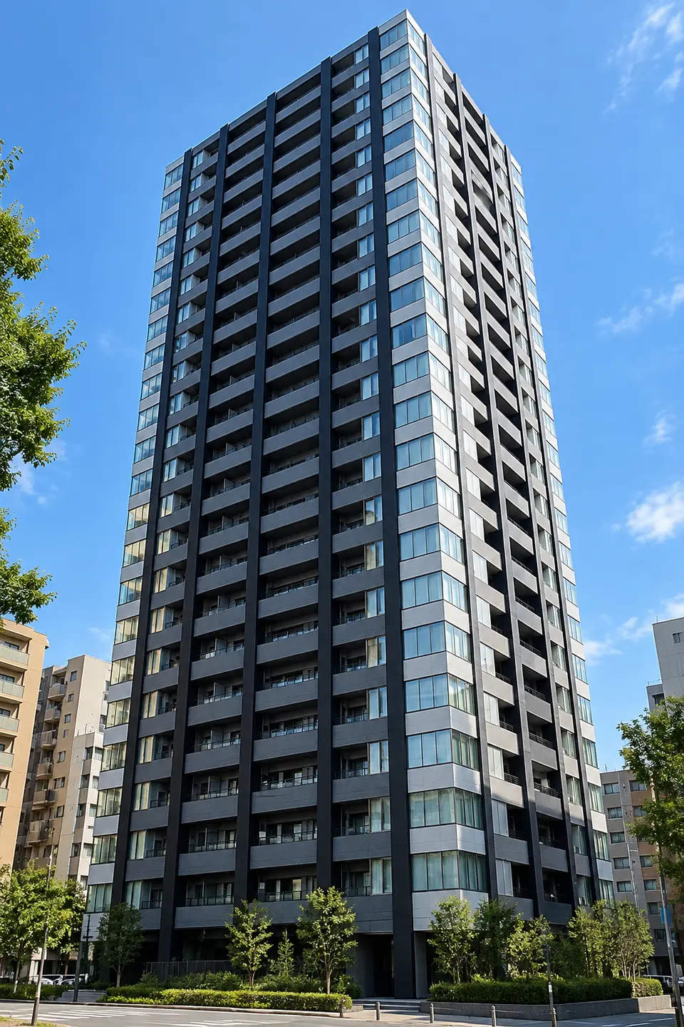 Generated illustration (not the actual building) of PARK HOUSE SENDAIITSUTSUBASHI TOWER