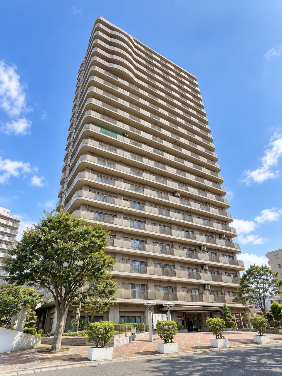 Generated illustration (not the actual building) of DAIAPARESUAPORO CITY 21 TAKASAGOA CROSS TOWER
