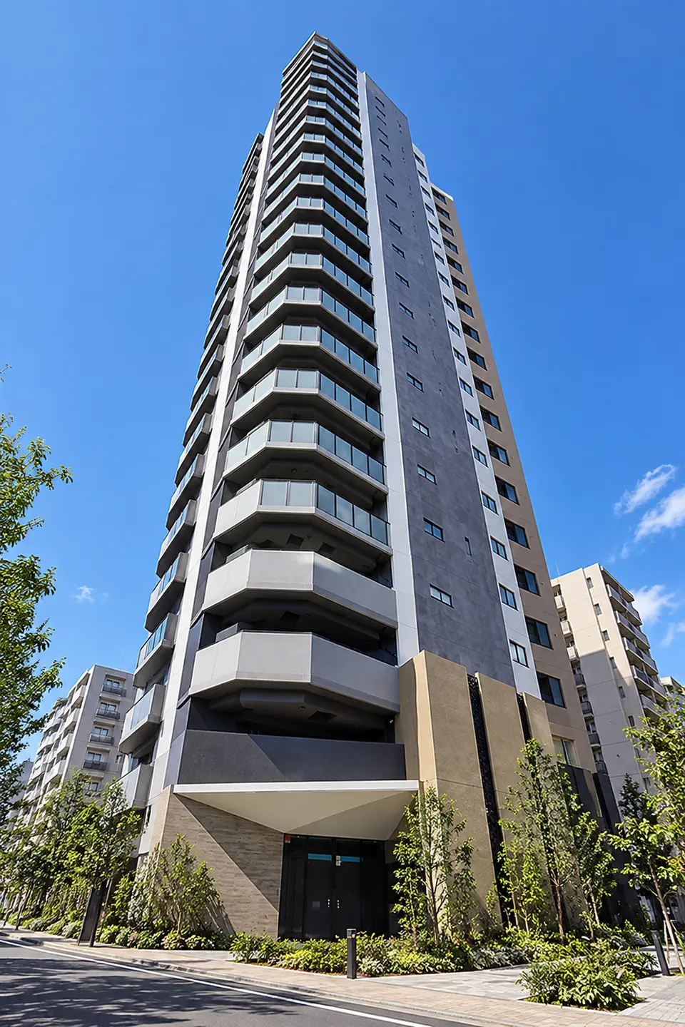 Generated illustration (not the actual building) of GURESHIA TOWER MINAMISENJU