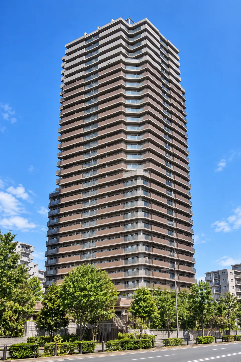 Generated illustration (not the actual building) of TOEIMINAMISENJUYONCHOME APARTMENT