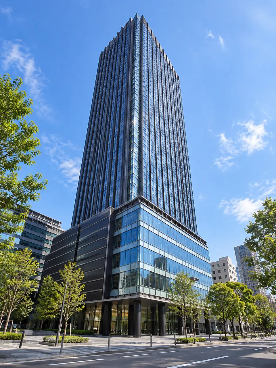 Generated illustration (not the actual building) of LA TOUR IIDABASHI
