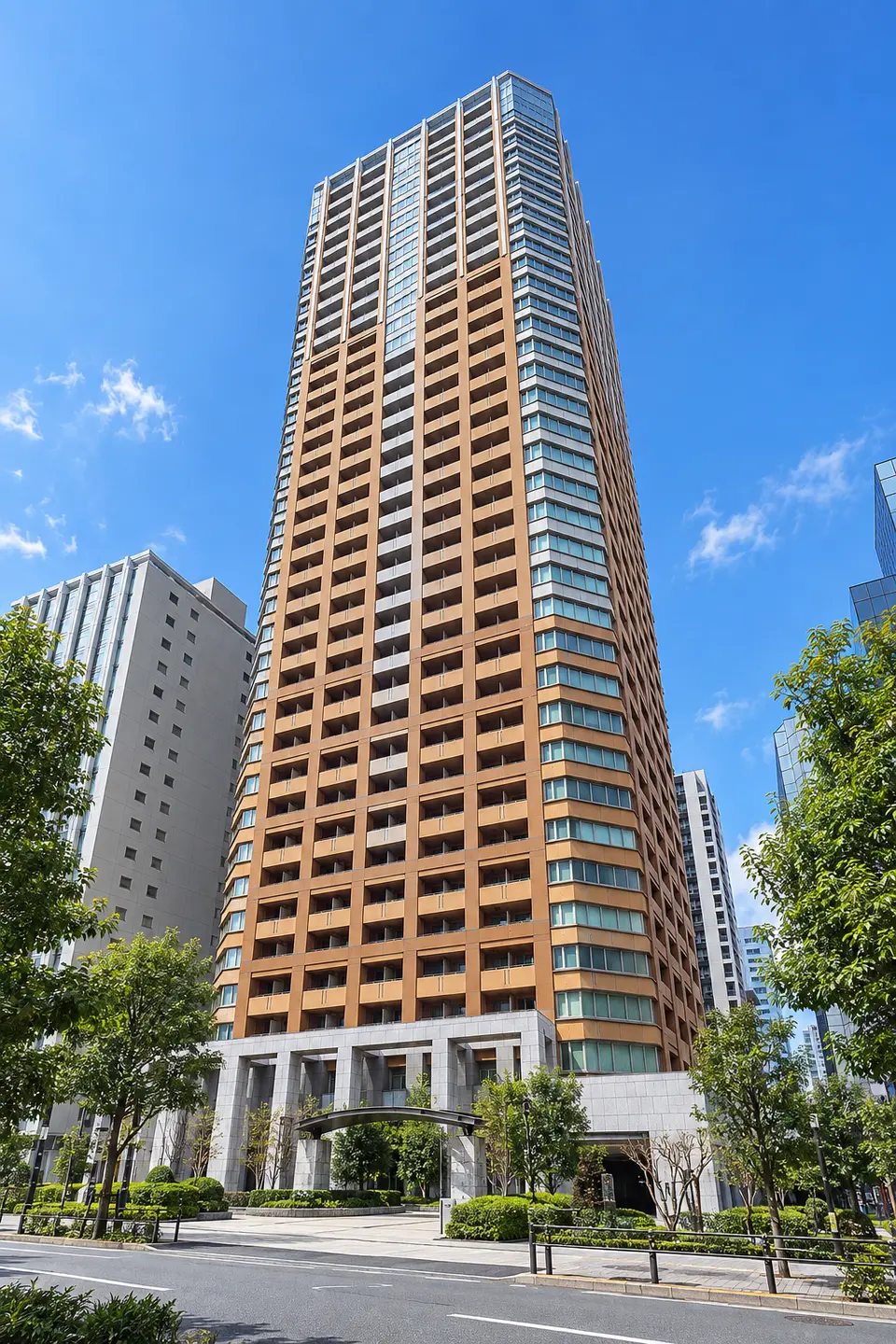 Generated illustration (not the actual building) of PROUD TOWER CHIYODAFUJIMI