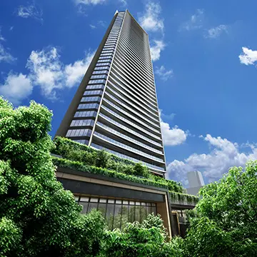 Architectural rendering of CENTRAL GARDEN TSUKISHIMA THE TOWER