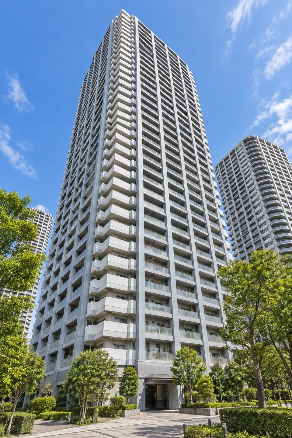 Generated illustration (not the actual building) of RIBA CITY 21 EAST TOWERS 10 GOTO