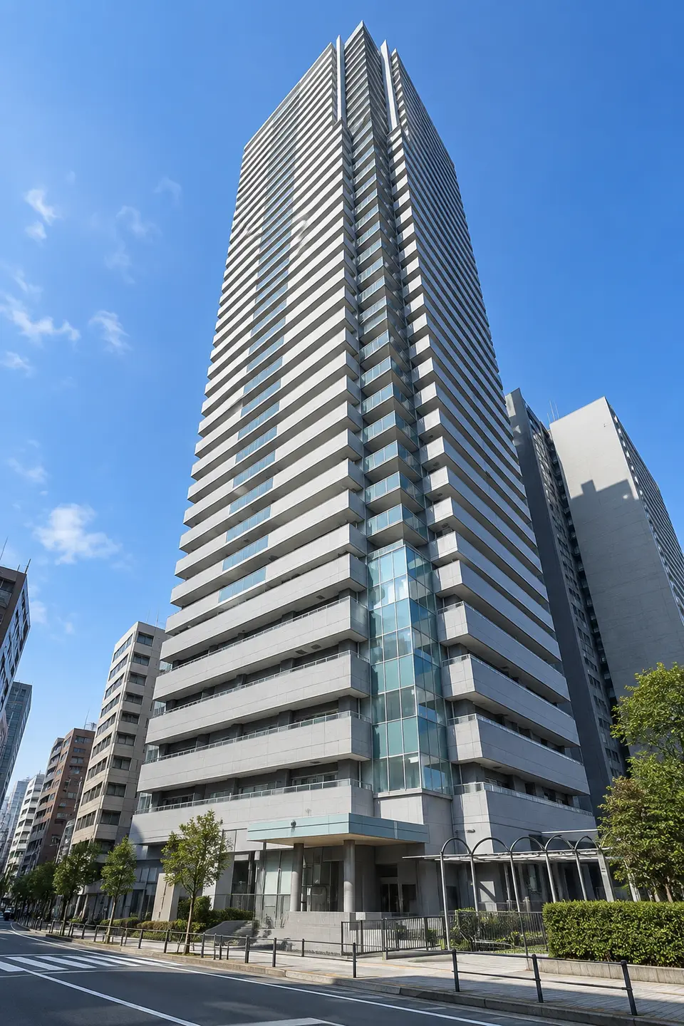 Generated illustration (not the actual building) of RIBA CITY 21 SHINKAWA