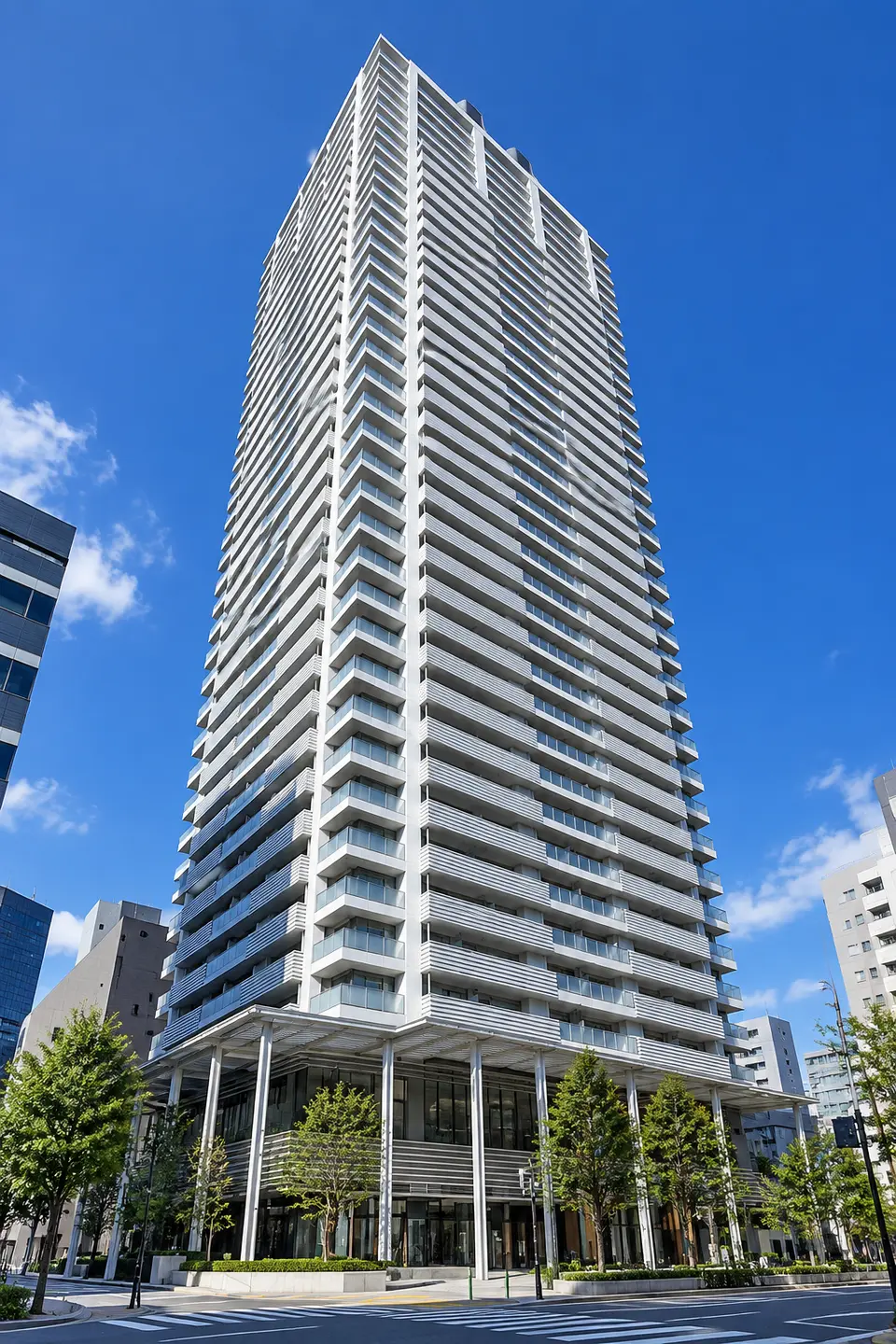 Generated illustration (not the actual building) of RIGARENIHONBASHININGYOCHO