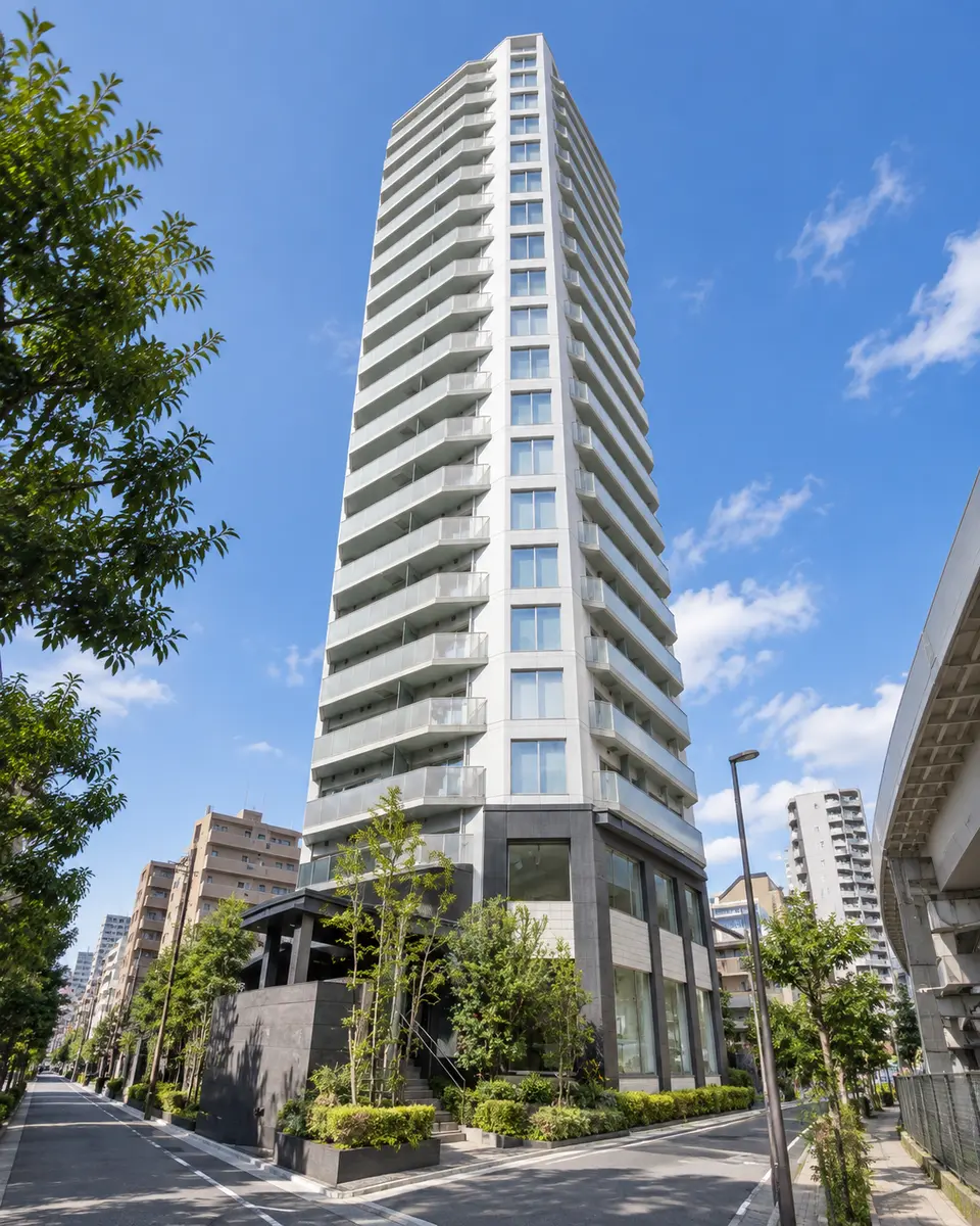 Generated illustration (not the actual building) of PARK TOWER ITABASHI