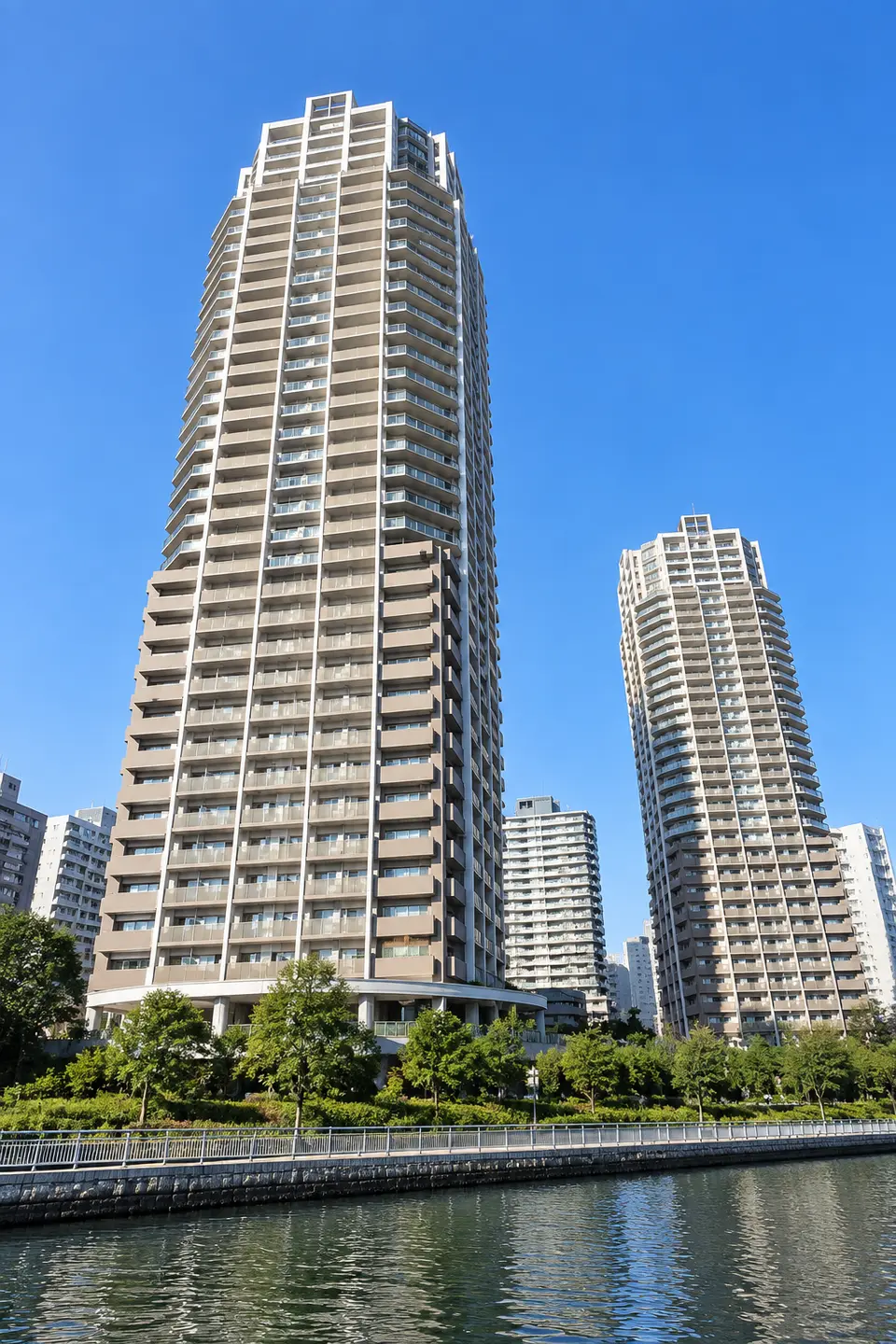 Generated illustration (not the actual building) of CANAL WHARF TOWERS EAST TOWER