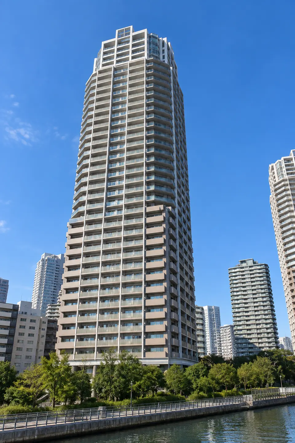 Generated illustration (not the actual building) of CANAL WHARF TOWERS WEST TOWER