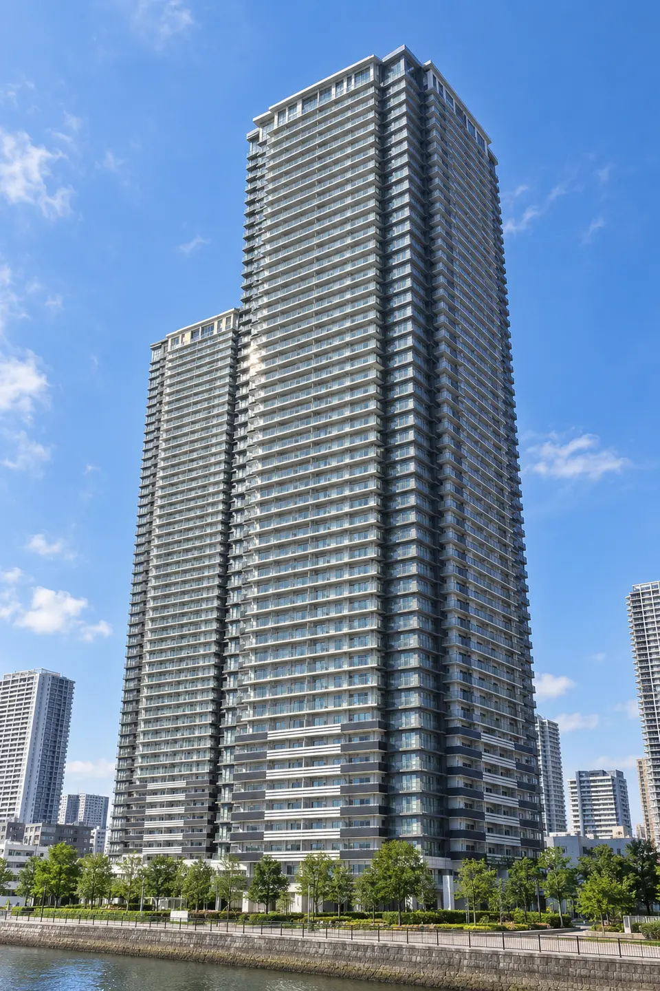 Generated illustration (not the actual building) of W COMFORT TOWERS WEST