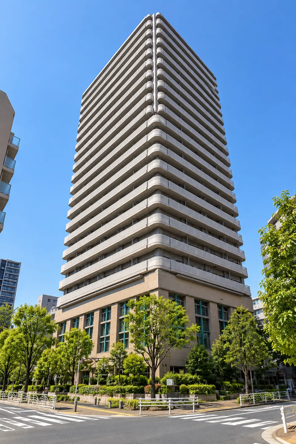 Generated illustration (not the actual building) of CITY HAITSUKONAN