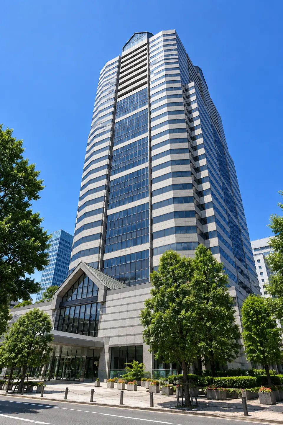 Generated illustration (not the actual building) of GURIN PARK AKASAKA