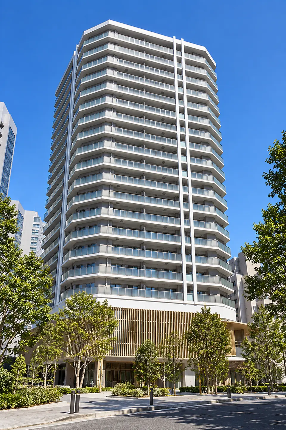 Generated illustration (not the actual building) of KITAAOYAMASANCHOME APARTMENT