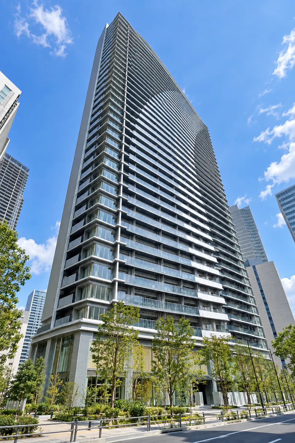Generated illustration (not the actual building) of LIVIO TOWER SHINAGAWA