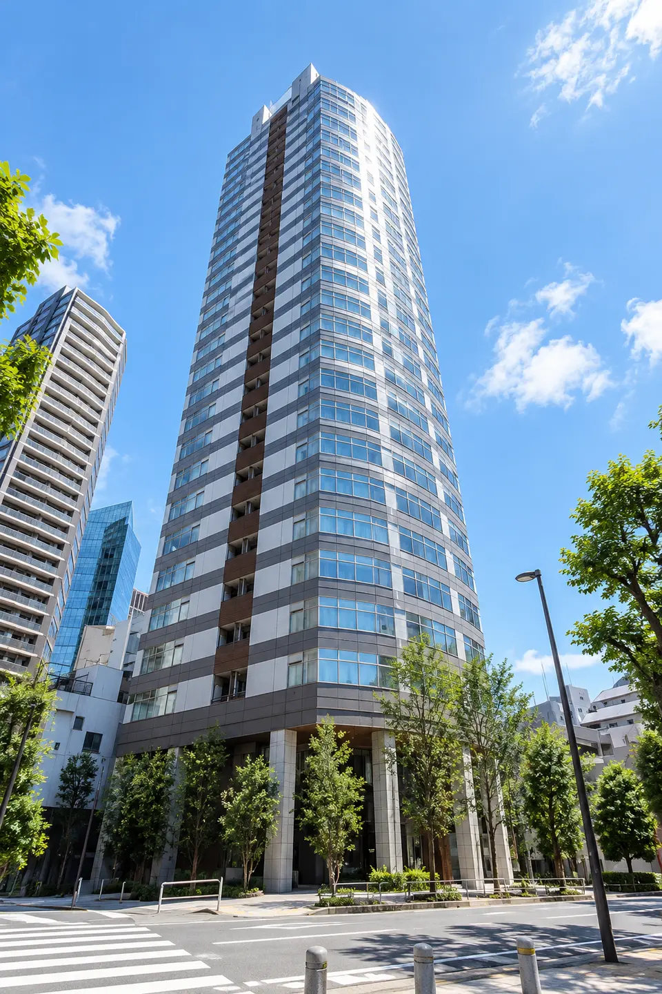 Generated illustration (not the actual building) of MAJESU TOWER ROPPONGI