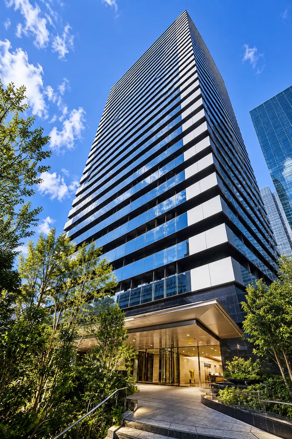 Generated illustration (not the actual building) of ROPPONGI GRAND DO TOWER RESIDENCE