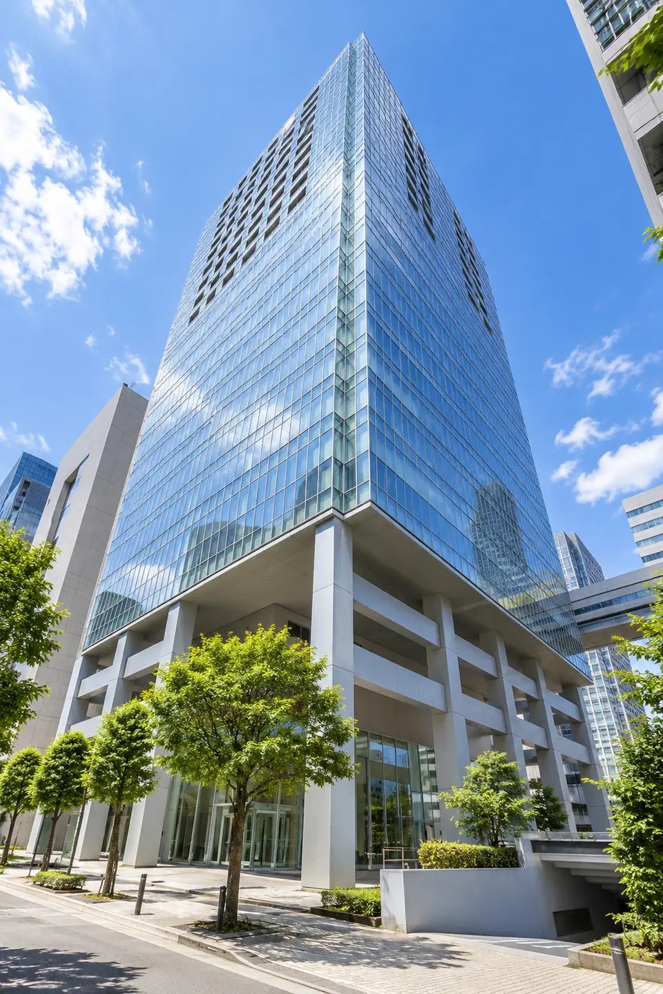 Generated illustration (not the actual building) of SHINAGAWA GURASU RESIDENCE
