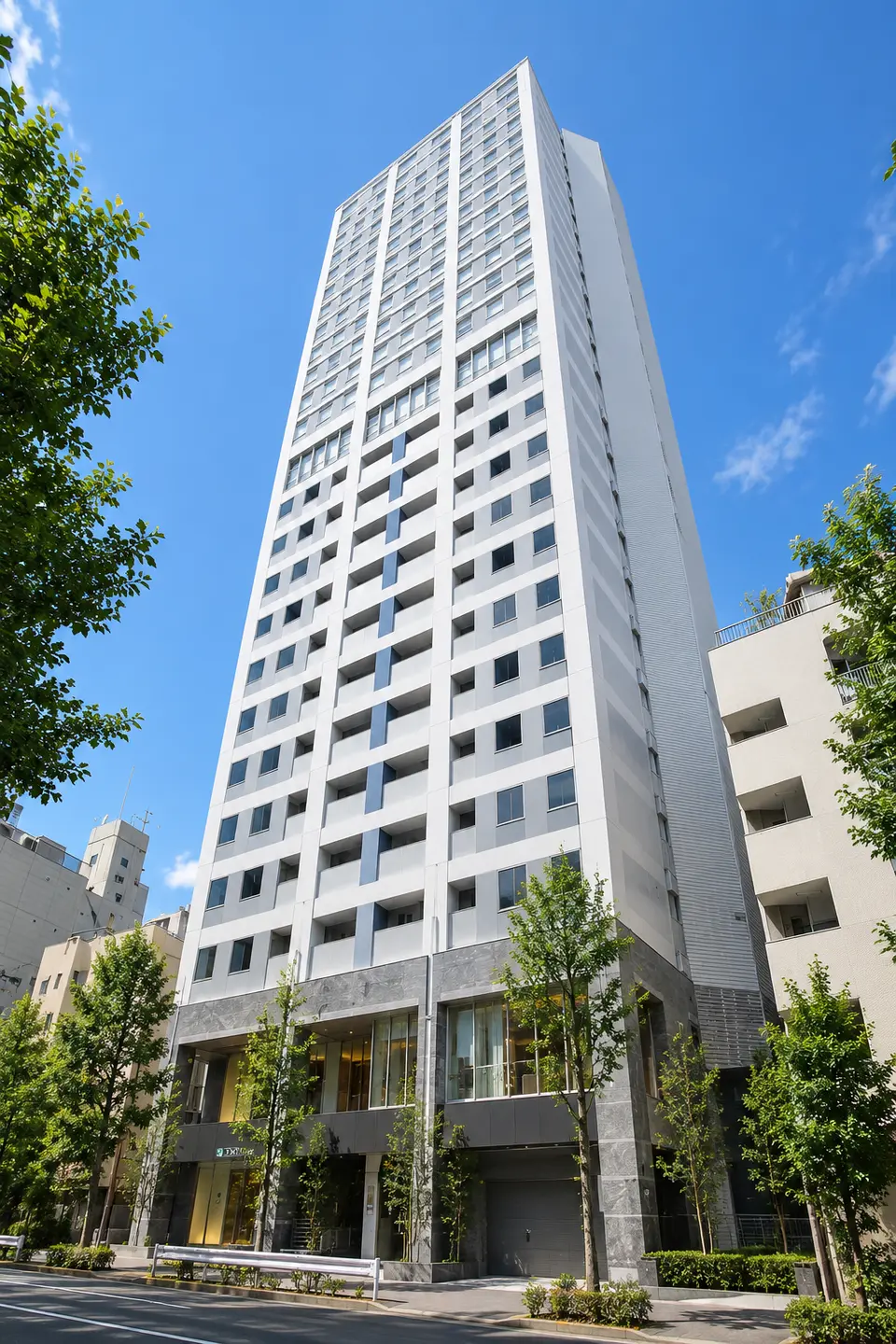 Generated illustration (not the actual building) of TOKYU SUTEI AOYAMA RESIDENCE