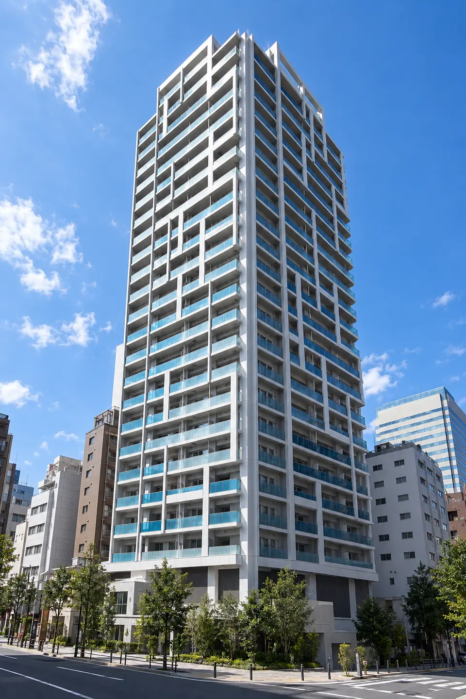 Generated illustration (not the actual building) of THE PARK HOUSE NAKANO TOWER