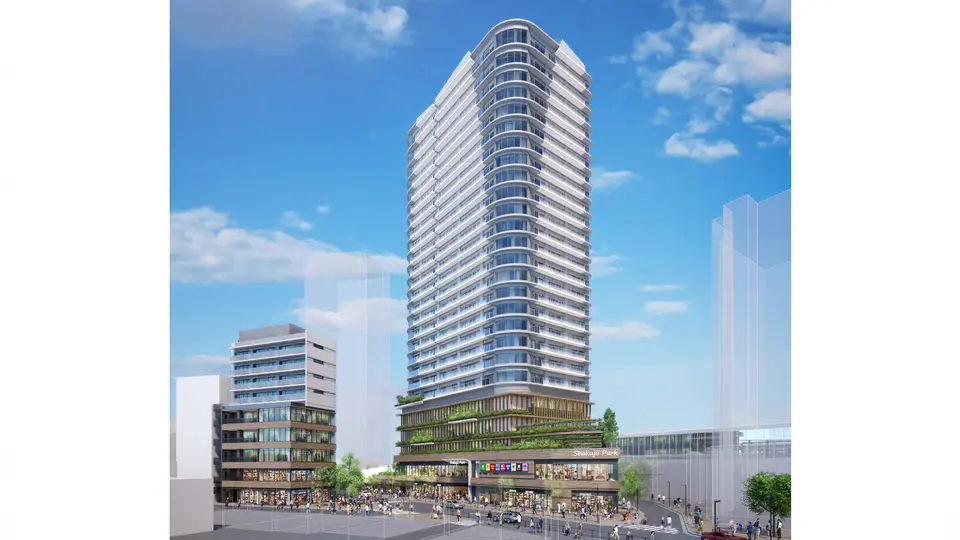 Architectural rendering of SHAKUJII KOEN EKIMINAMIGUCHINISHICHIKU KITAGAIKU
