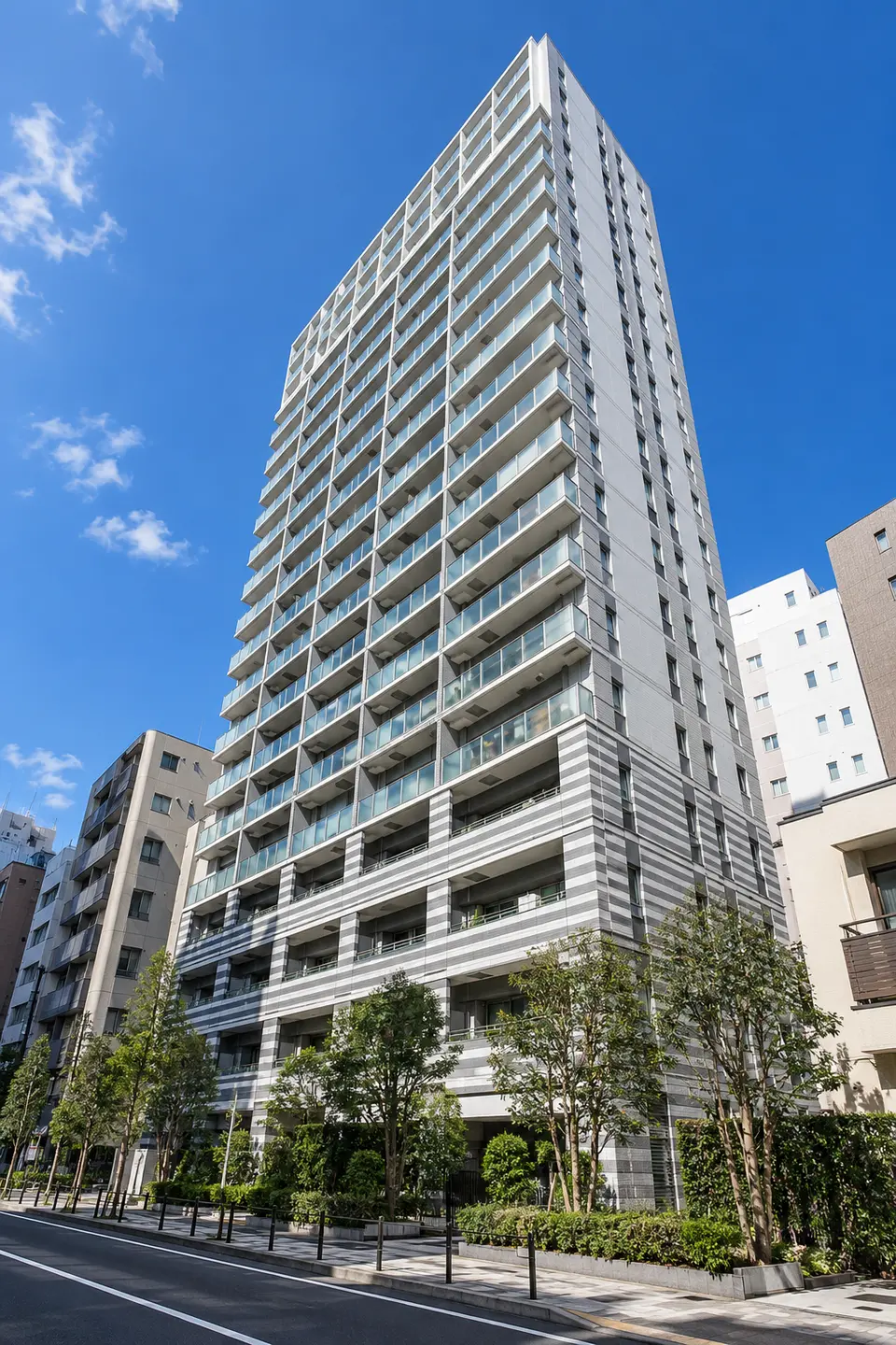 Generated illustration (not the actual building) of MATORU COURT EBISU 2000